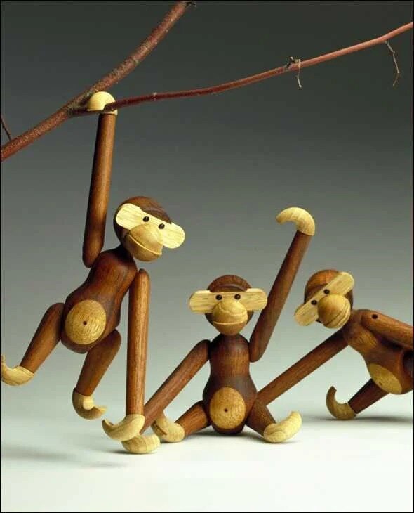 Original Kay Bojesen: Äffchen entworfen 1951