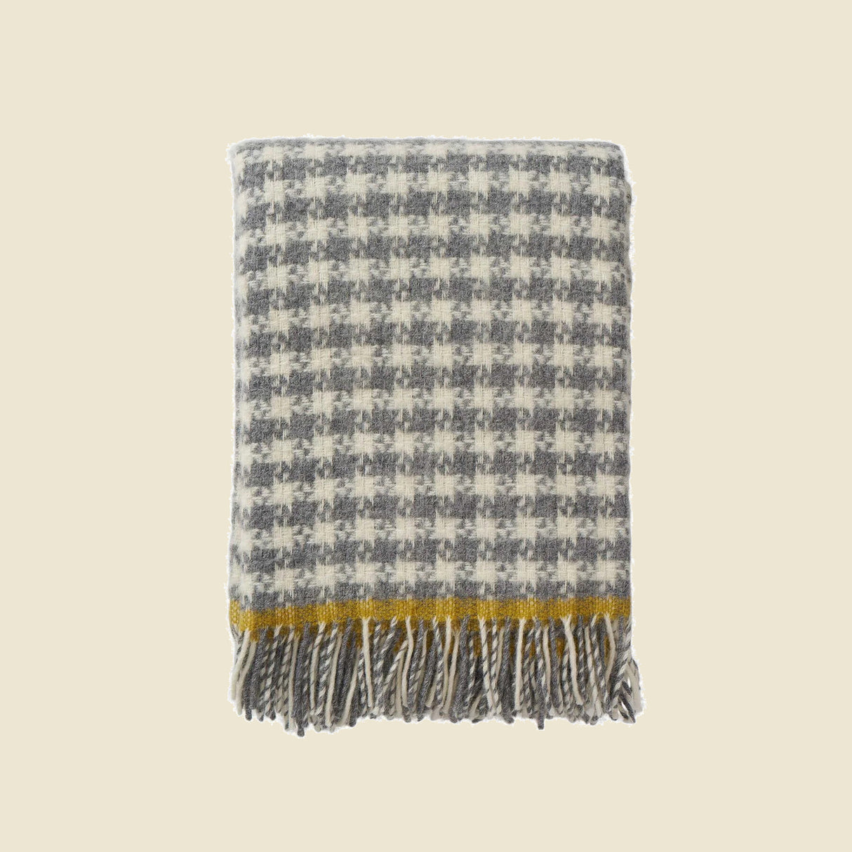 Klippan Dogtooth Wolldecke Grau