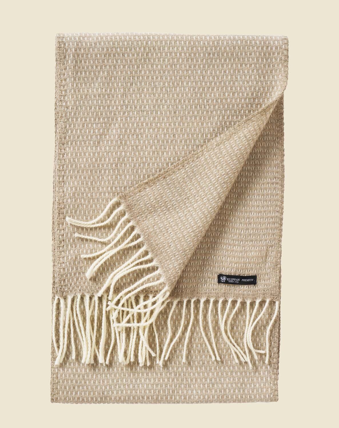 Klippan HUGO Wollschal Taupe