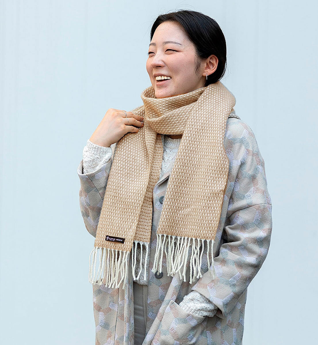 Klippan HUGO Wollschal Taupe