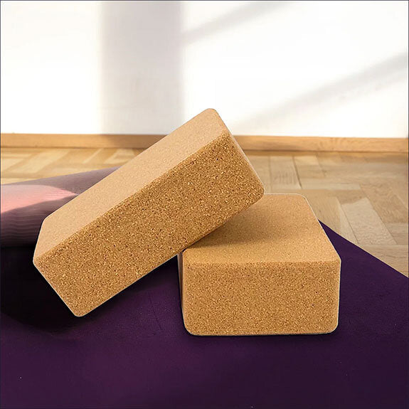 Kork Yoga-Blöcke. 2er Set
