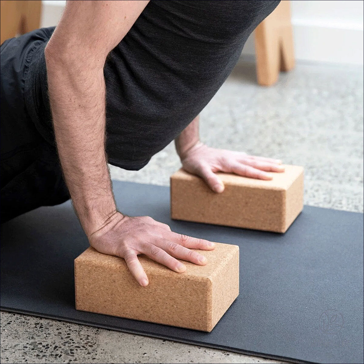 Kork Yoga-Blöcke. 2er Set