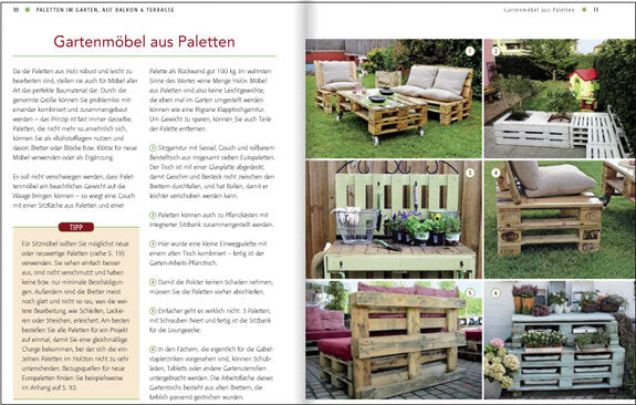Kreative Garten Projekte mit Paletten