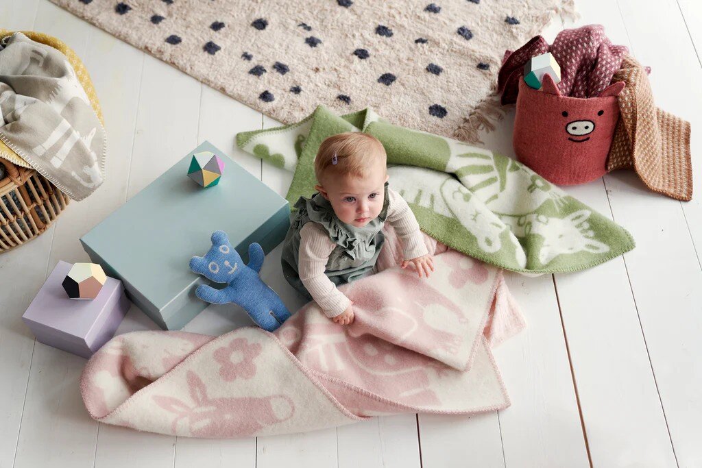 Klippan Picnic Kinderdecke Rosa