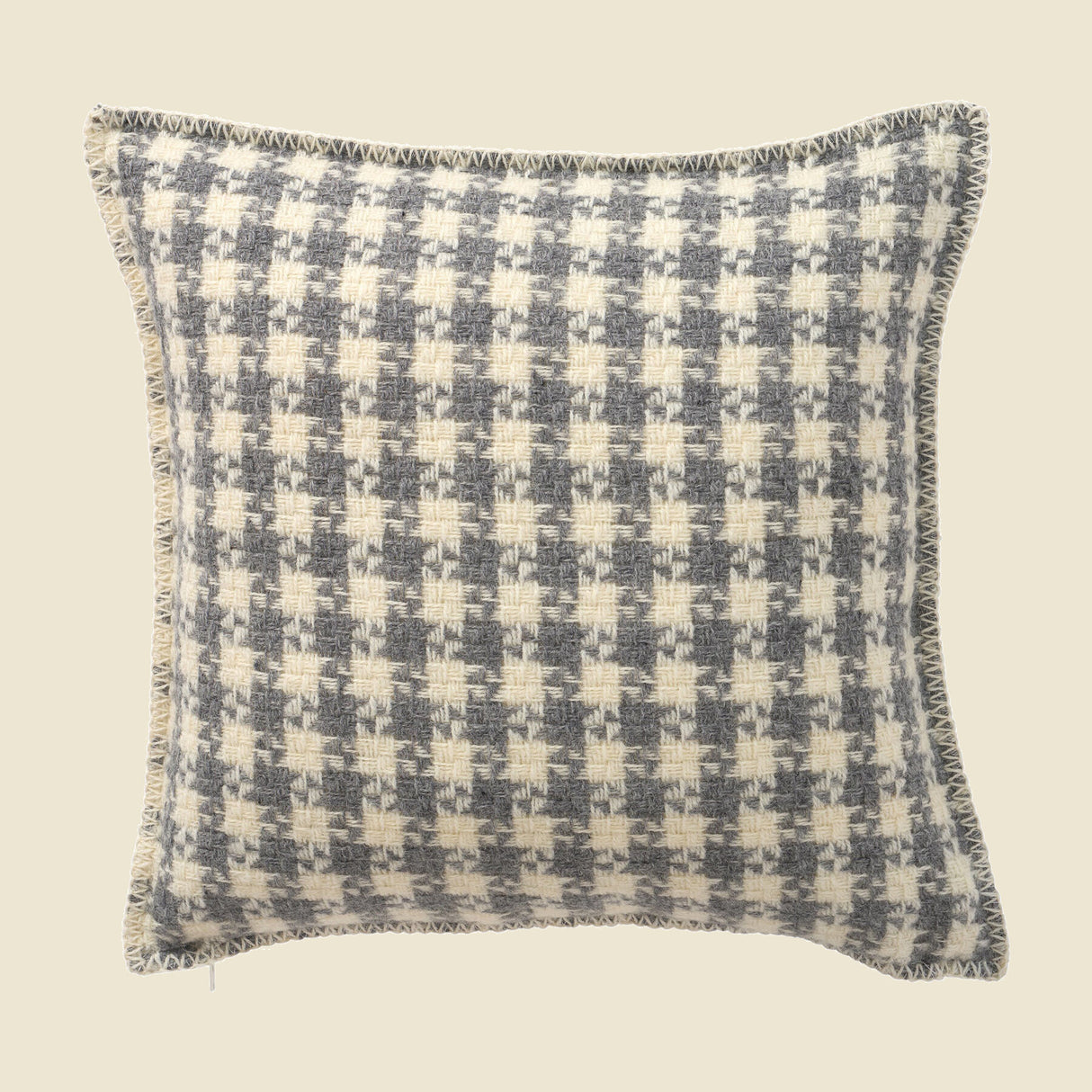 Dogtooth Kissenbezug Grau