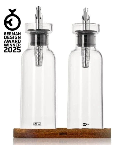 Öl- und Essigspender AromaPour mit Untersetzer – AdHoc Design